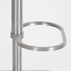 Tabouret de bar Damaso E, velours, marron