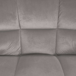 Sgabello da bar in velluto grigio Damaso W