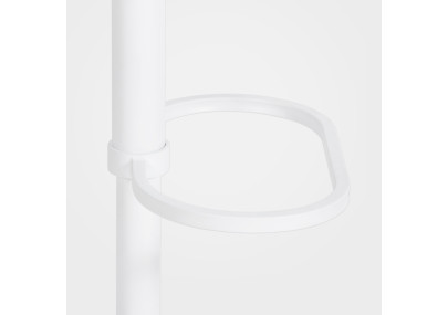 Sgabello da bar in velluto grigio Damaso W