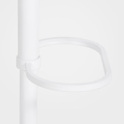 Banqueta de bar Damaso W em veludo cinza.