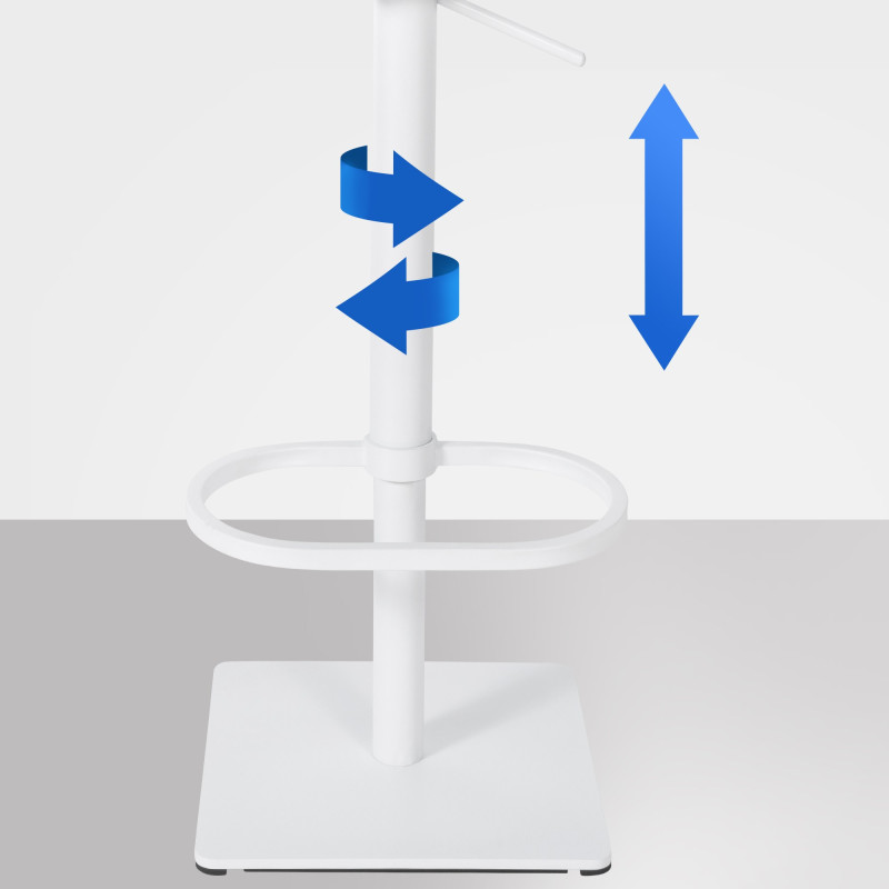 Banqueta de bar Damaso W, veludo, marrom