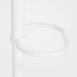 Tabouret de bar Damaso W, velours, marron