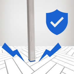 Tabouret de bar Damaso E en velours gris, piètement à 4 pieds