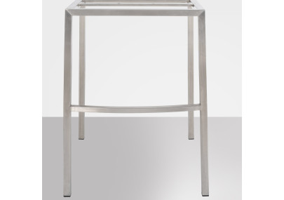 Sgabello da bar in velluto Damaso E con struttura a 4 gambe, marrone