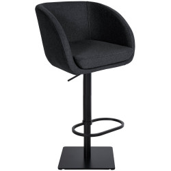 Tabouret de bar en feutre Gambo B anthracite