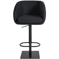Tabouret de bar en feutre Gambo B anthracite