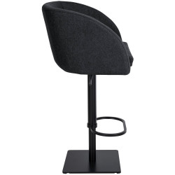 Tabouret de bar en feutre Gambo B anthracite