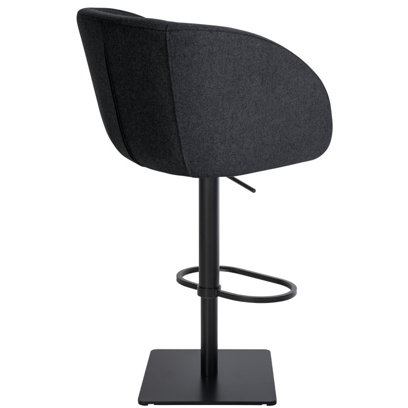 Tabouret de bar en feutre Gambo B anthracite