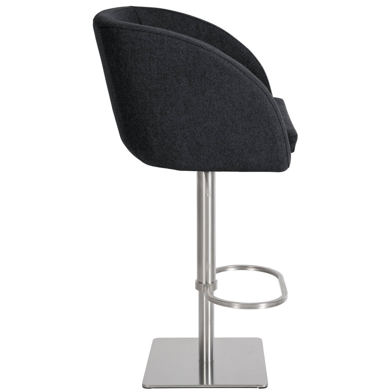 Tabouret de bar en feutre Gambo E anthracite