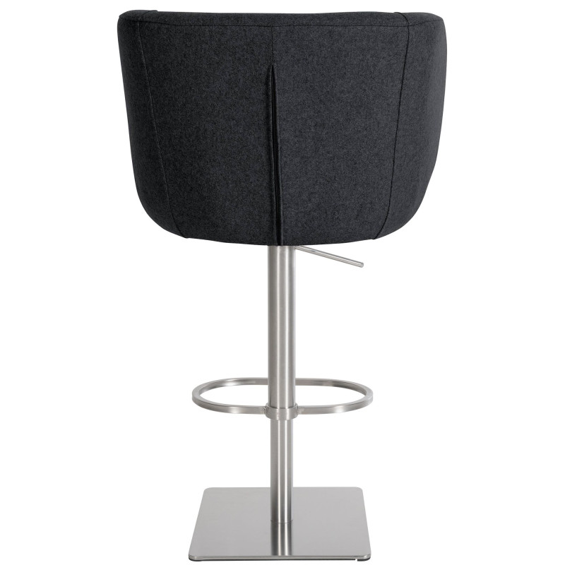 Tabouret de bar en feutre Gambo E anthracite