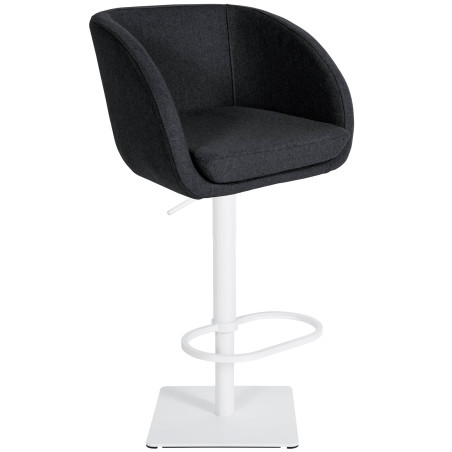 Tabouret de bar Gambo W en feutre anthracite