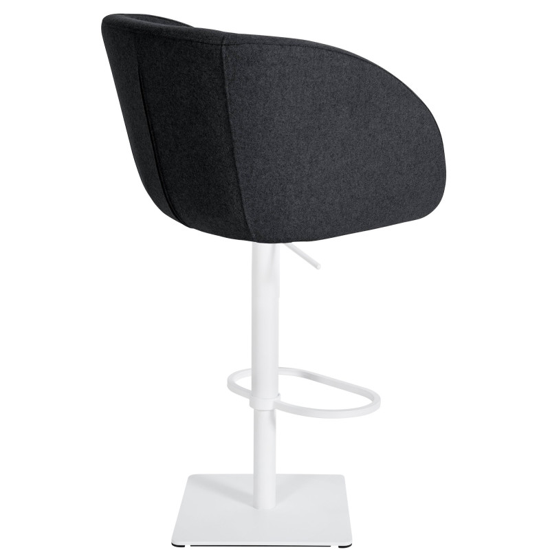 Tabouret de bar Gambo W en feutre anthracite