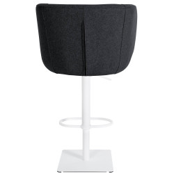 Taburete de bar Gambo W, fieltro, antracita