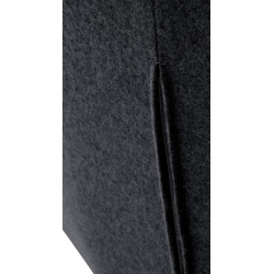 Tabouret de bar Gambo W en feutre anthracite