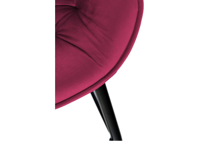 Taburete de bar Gibson 76 de terciopelo, morado