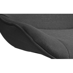 2er Set Barhocker Vonore Stoff schwarz