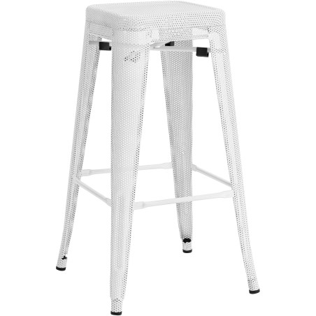 Tabouret de bar blanc Fletcher