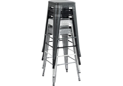 Taburete de bar blanco Fletcher