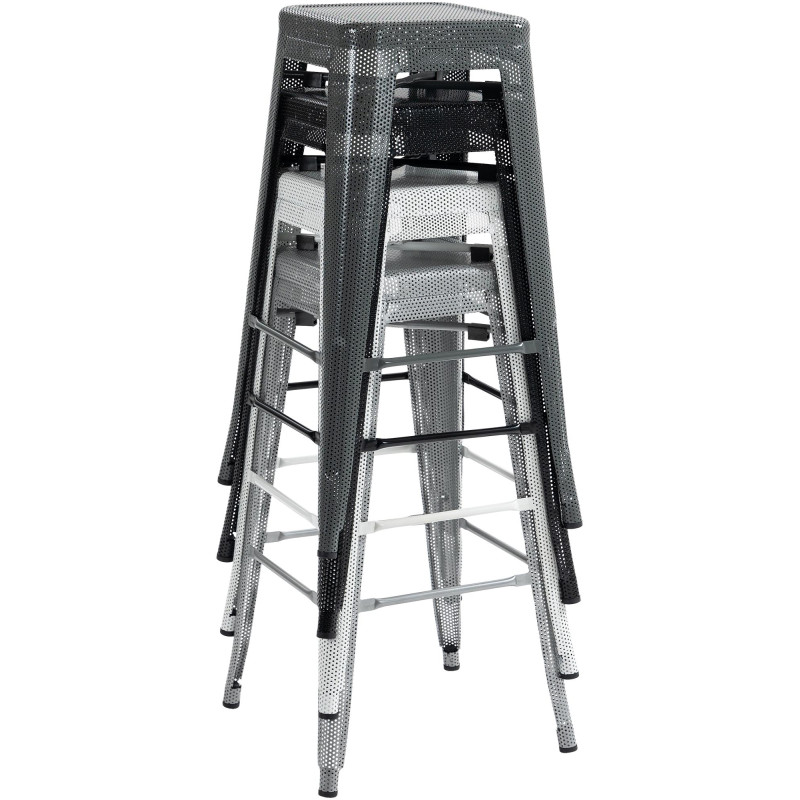 Taburete de bar blanco Fletcher