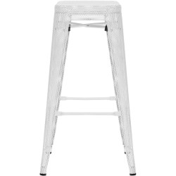 Tabouret de bar Fletcher blanc