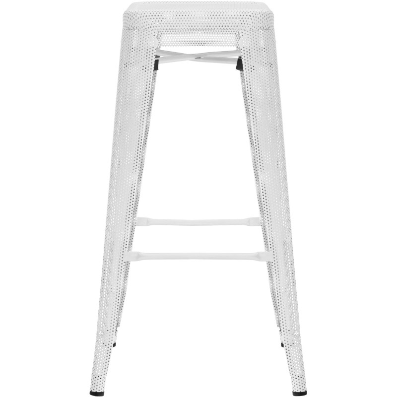 Tabouret de bar Fletcher blanc
