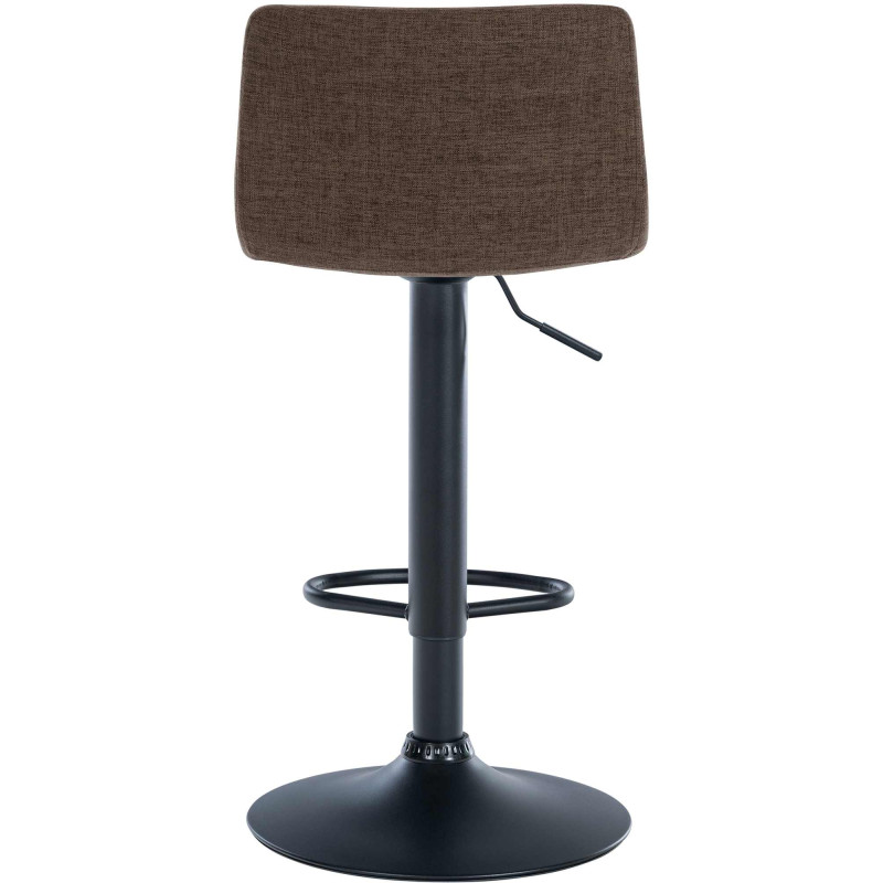 Tabouret de bar Branford, tissu marron