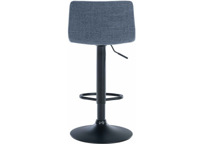 Tabouret de bar Branford, tissu bleu
