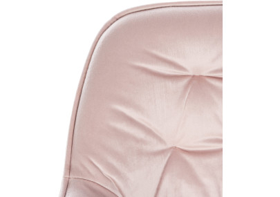 Juego de 2 taburetes de bar Gibson de terciopelo rosa