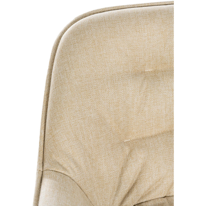 Ensemble de 2 tabourets de bar Gibson en tissu crème