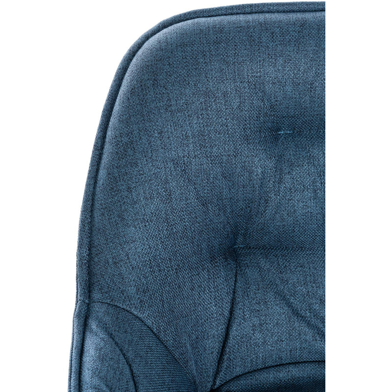 Conjunto de 2 banquetas de bar Gibson, em tecido, azul.