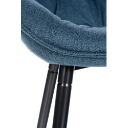 Set di 2 sgabelli da bar Gibson, tessuto, blu