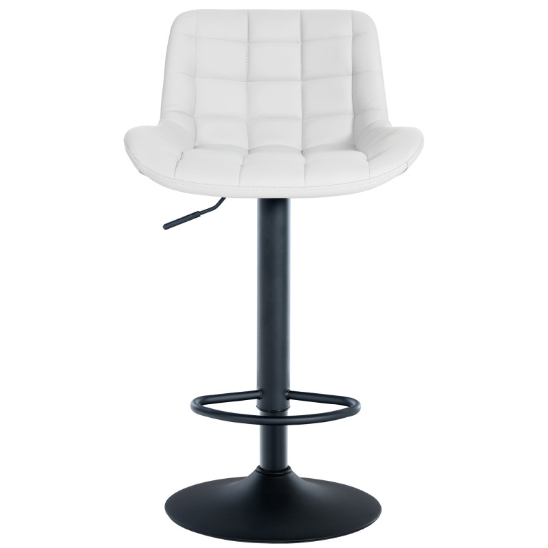 Ensemble de 2 tabourets de bar Tover en similicuir blanc