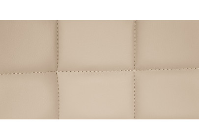 Conjunto de 2 banquetas de bar Tover, em couro sintético, cor creme.