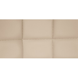 Conjunto de 2 banquetas de bar Tover, em couro sintético, cor creme.