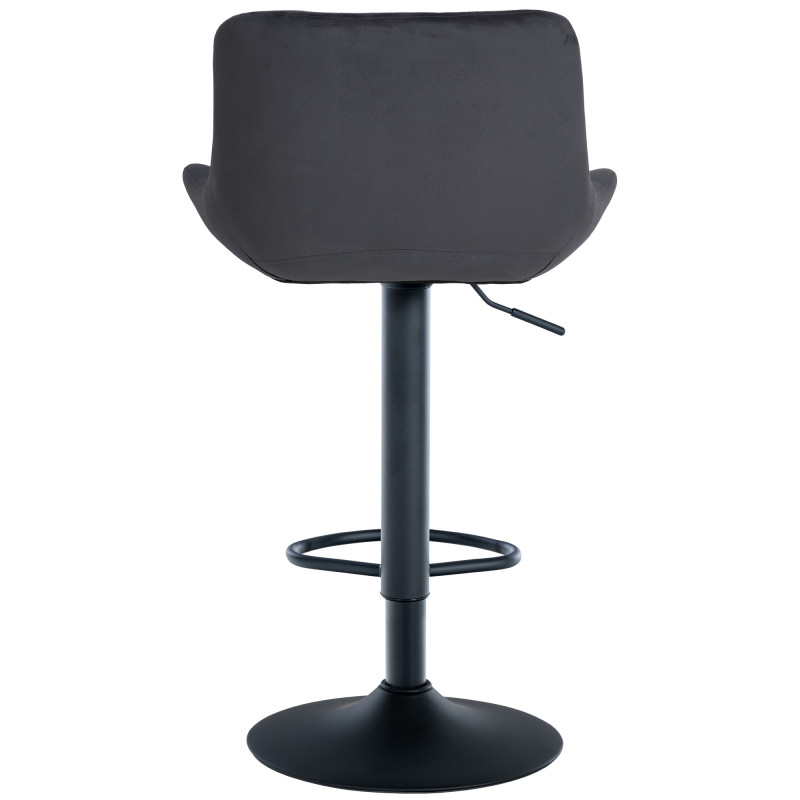Ensemble de 2 tabourets de bar Tover en velours noir