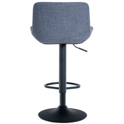 Ensemble de 2 tabourets de bar Tover en tissu bleu