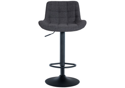 Conjunto de 2 banquetas de bar Tover, estofadas, pretas