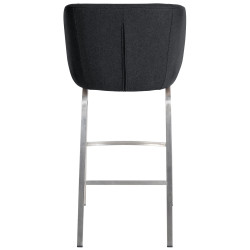 Tabouret de bar en feutre Rockhill E anthracite