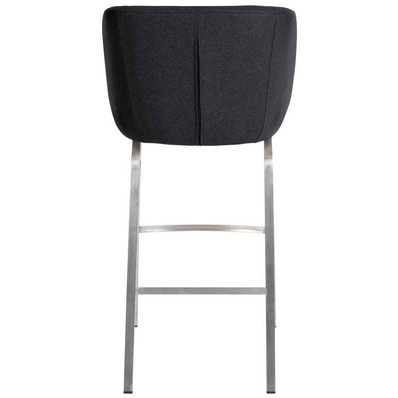 Tabouret de bar en feutre Rockhill E anthracite