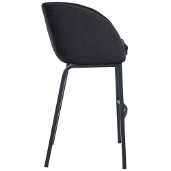 Tabouret de bar en feutre Rockhill B anthracite