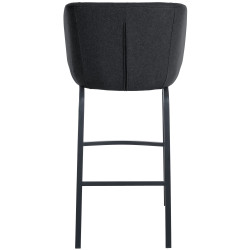 Tabouret de bar en feutre Rockhill B anthracite