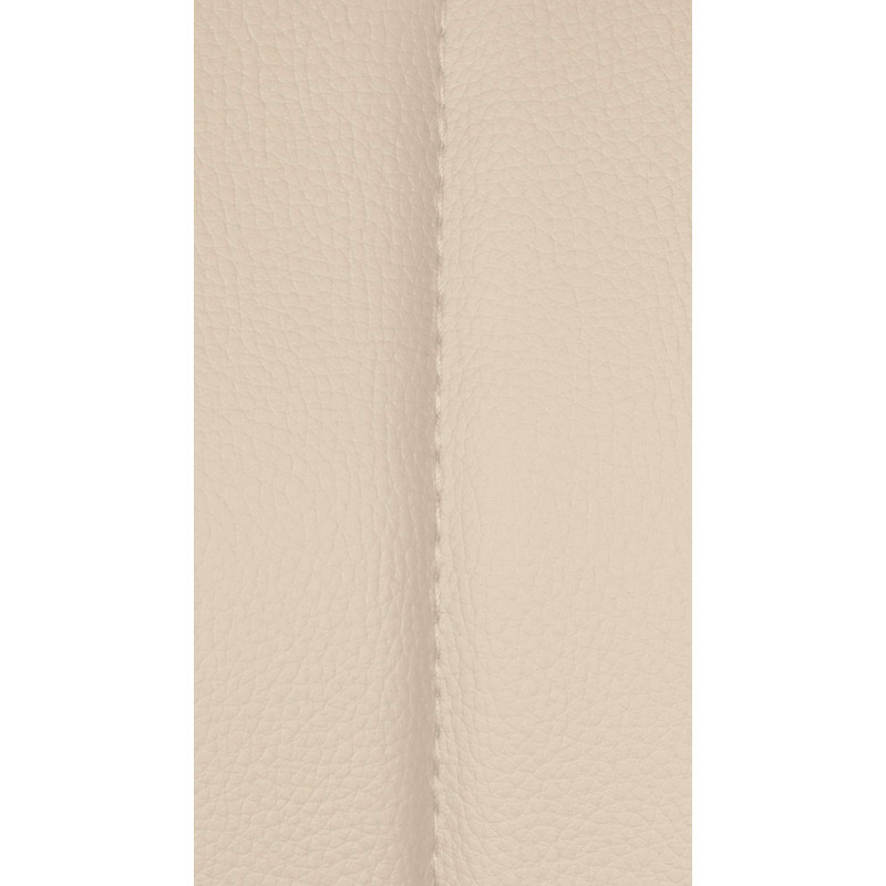 Tabouret de bar Milet, similicuir, chromé crème