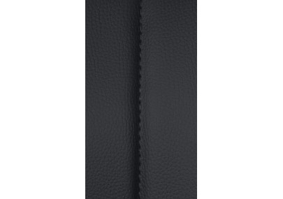 Tabouret de bar Milet, similicuir, chrome, noir