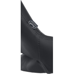 Tabouret de bar Milet, similicuir noir noir