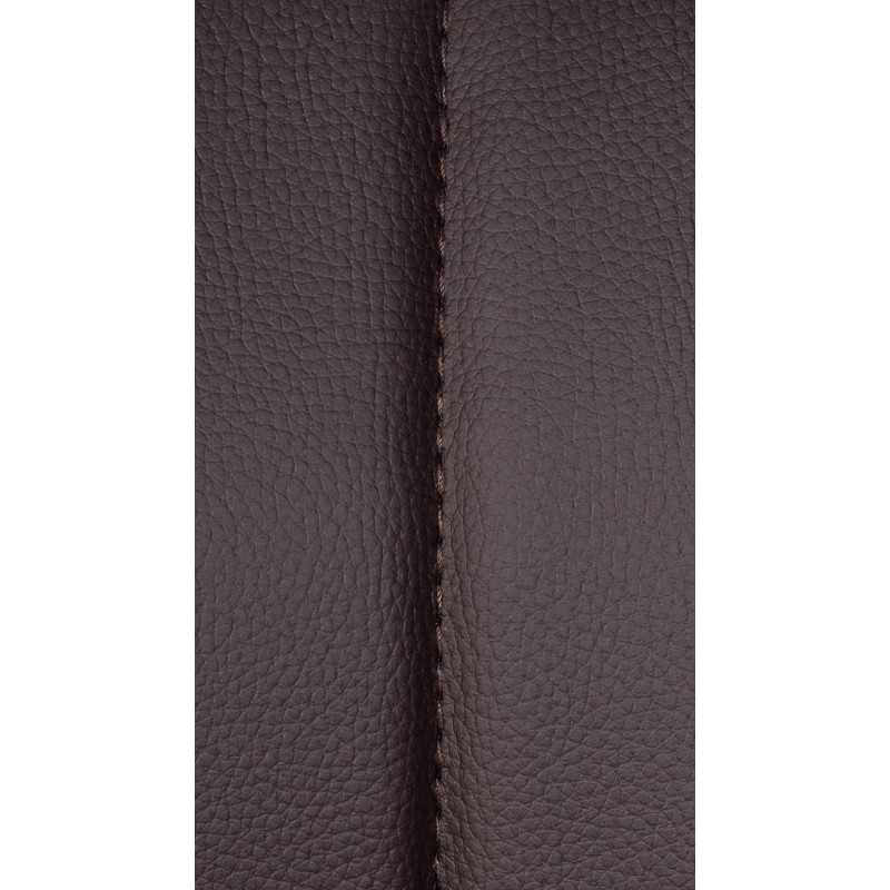 Banqueta de bar Milet, em couro sintético, branca/marrom