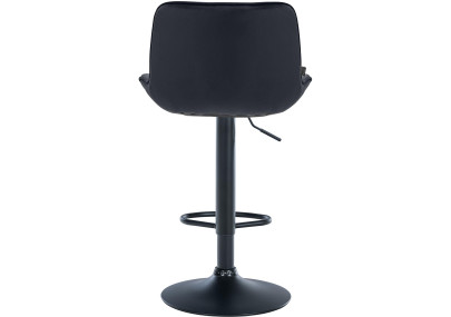 Lot de 2 tabourets de bar Vonore velours noir noir