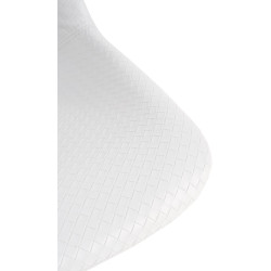 Ensemble de 2 tabourets de bar, style loft, en similicuir blanc