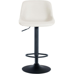 Ensemble de 2 tabourets de bar Loft, similicuir, crème