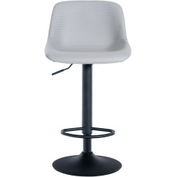 Juego de 2 taburetes de bar, estilo loft, polipiel, gris