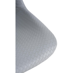 Set di 2 sgabelli da bar, stile Loft, similpelle, grigio